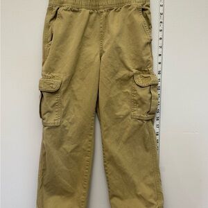 The Childrens Place Boys 7 Husky Khaki Cargo Pants Elastic Waist